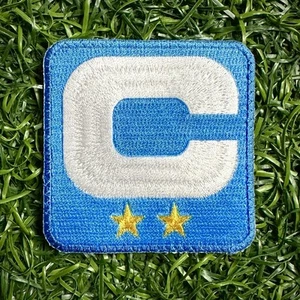 Patch Capitano NFL Gioco Autentico Emesso Azzurro Due Stelle Los Angeles Caricabatterie - Foto 1 di 12