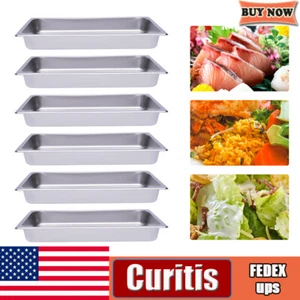 6 PCS Restaurant Use BBQ Platters Large Stainless Steel Grill Plate Table Pans - Picture 1 of 13
