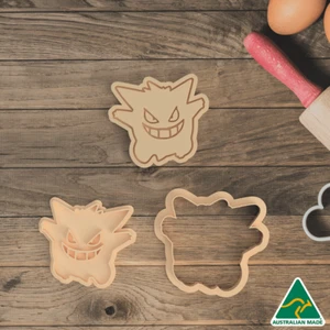Pokemon Gengar Cookie Cutter and Embosser Stamp - Bild 1 von 7