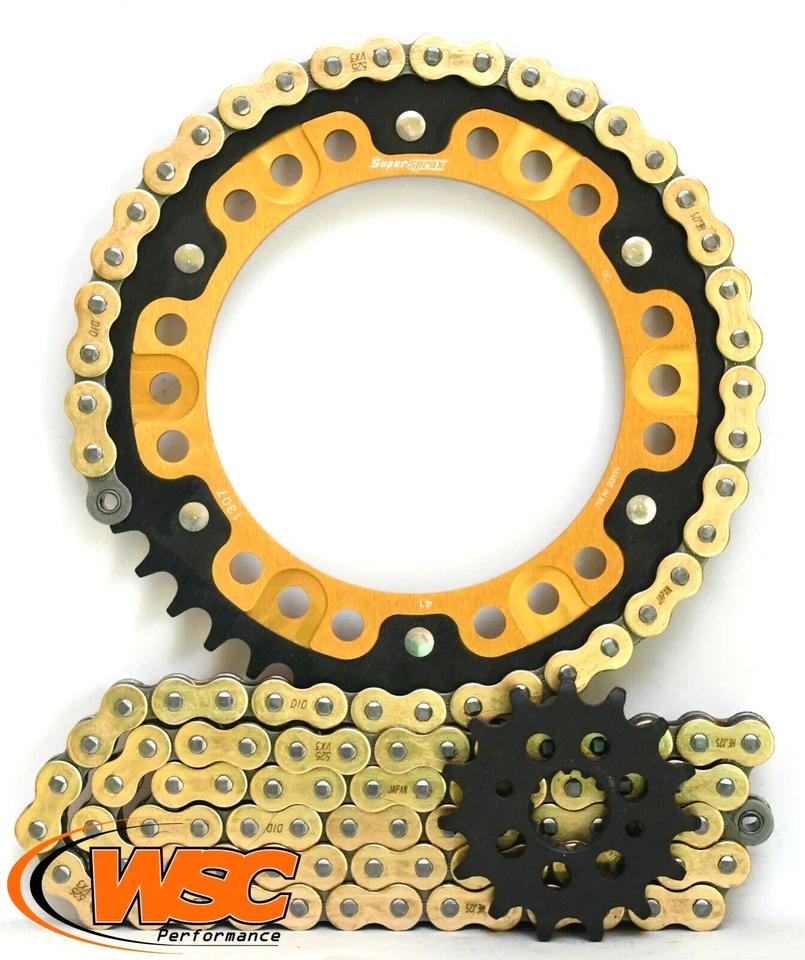 Supersprox DID Chain Sprocket kit Honda CBR600RR 07-16 1307.41 1370.16 525VX112 - Image 1 of 1