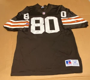 NEW WITHOUT TAGS 1995 CLEVELAND BROWNS AUTHENTIC RUSSELL NFL JERSEY SIZE 44 #80 - Picture 1 of 12