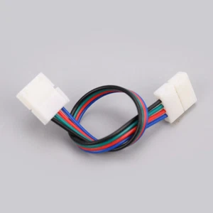 5Pcs 4pin 5050 RGB LED Strip Extension Connector Cable Wire Clip WF LR - Picture 1 of 9