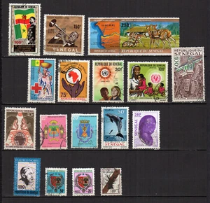 Sénégal années 60-70 lot de 28 timbres oblitérés /TE3237 - Imagen 1 de 2