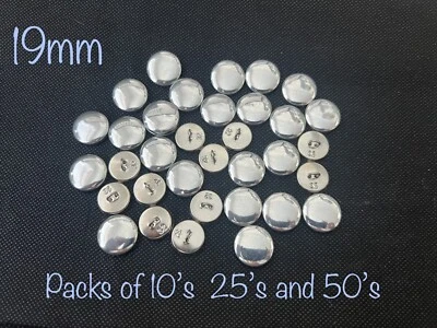 Upholstery button blanks for cover buttons size 32 = 19mm Loop back buttons - Image 1 of 3