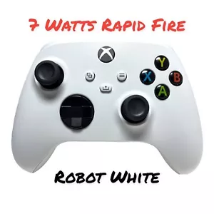 Microsoft Xbox One Series X/S Robot White 7 Watts Modded Rapid Fire Controller - Picture 1 of 7