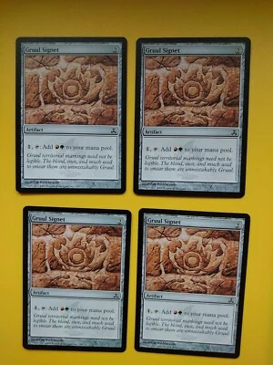 MTG Card. Gruul Signet playset. Guildpact. 4 cards Artifact - Image 1 of 2