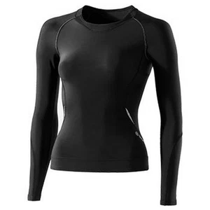 Original SKINS A400 Kompressionsshirt Damen Schwarz MH Neu - Bild 1 von 1