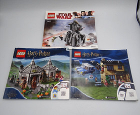 LEGO Harry Potter Manuals 75947, 75968 & Star Wars 75177 Instructions - LOT OF 3