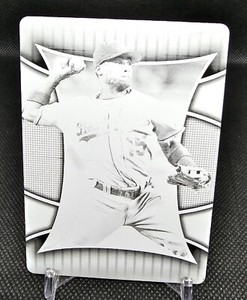 2007 Upper Deck Elements Black Printing Plate 1/1 Rafael Furcal #64  Dodgers 