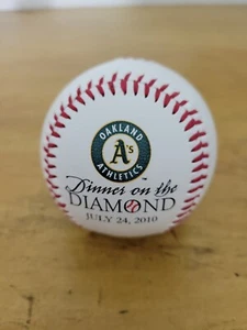 Oakland A’s Dinner On The Diamond 2010 Baseball Ball Souvenir - Picture 1 of 3