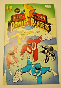 Hamilton Comics Mighty Morphin Power Rangers #1 1994 Harris Sabans mit Karte NM - Bild 1 von 5