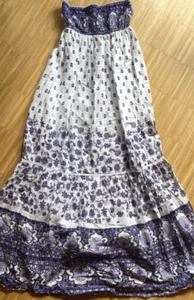 Version Sud Maxikleid Boho | Größe L | ärmellos, gerafft | Blumenmuster - Bild 1 von 7