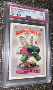 1985 Topps OS1 Garbage Pail Kids 1st Series 1 GREEN JEAN 39b Matte Card PSA 9 - Picture 1 of 6