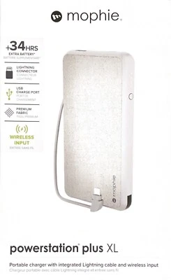 Mophie Powerstation Plus XL Cargador Portátil con Cable Lightning e Inalámbrico  Foto 1 de 3