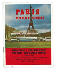 1970 Parigi Excursions libretto visitatori/opuscolo-Versailles-Moulin Rouge-Rouen - Foto 1 di 5