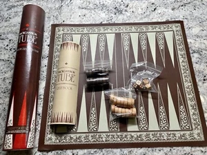 Travel Tube Roll Up Backgammon Game -Cylinder Games Inc. Vintage 1988 - Picture 1 of 4