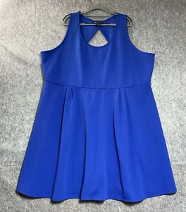 Lane Bryant Kleid Damen Plus 3X Blau Ärmellos Midi Capsule Minimal Everyday - Bild 1 von 11