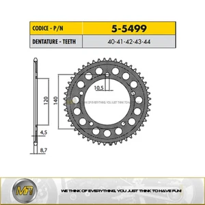 SUZUKI GSX FA 1250 2010 DE 2011 A 2014 2015 2016 CORONA EN ERGAL 530 42 DIENTES - Picture 1 of 1