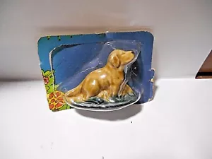 VINTAGE MINIATUR KERAMIK LABOR WELPE NOCH IN VERPACKUNG - Bild 1 von 10