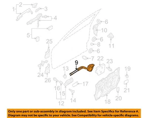 MAZDA OEM 10-13 3 Front Door-Lock Actuator Motor BCS458310E - Picture 1 of 2