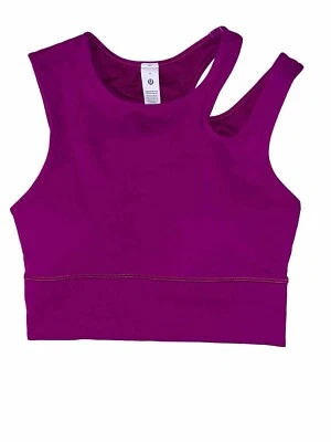 NWT⭐️LULULEMON⭐️SIZE 4⭐️MASTERED MOTION CROPPED TANK⭐️MSRP $68⭐️MAGENTA PURPLE⭐️ - Image 1 of 4