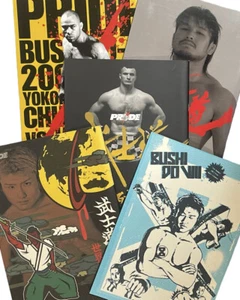 PRIDE Bushido Program Set of 5 Mirko Cro Cop Takanori Gomi Ryan Gracie UFC - Picture 1 of 24