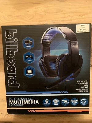 Billboard Performance Multimedia Headset Surfing Gaming Streaming *** - Image 1 of 3