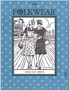 2005 Folkwear 249 1930s Day Dress size XS-3XL sewing pattern uncut - Picture 1 of 3