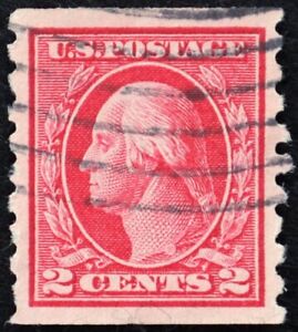 U.S. Used Stamp Scott #413 2c Washington Coil Superb. Gem! Scott: +$50.00