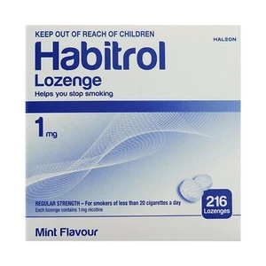 Habitrol Nicotine Lozenges 216 Count Sugar Free Mint Flavor Quit Smoking Aid - Picture 1 of 5