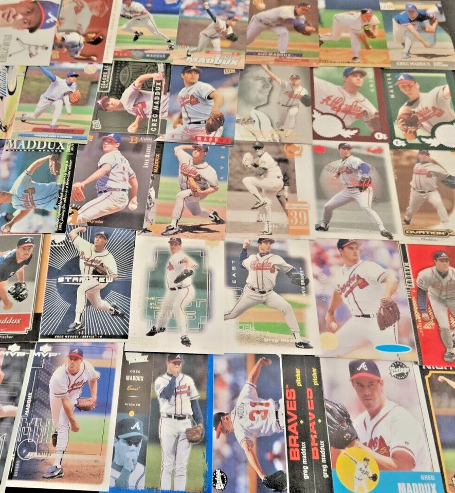 GREG MADDUX YOU PICK SEE SCANS OF EVERY CARD ALL MADDUX LOT 2 SEE LOT 1 HUNDREDS - Image 1 of 1
