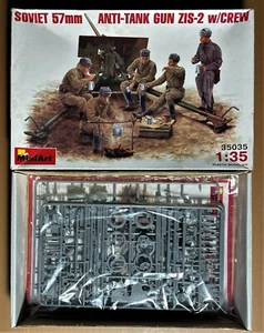 MINIART 35035 - SOVIET 57mm ANTI-TANK GUN ZIS-2 w/CREW - 1/35 PLASTIC KIT - Imagen 1 de 1