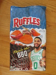 2022 JAYSON TATUM Ruffles BBQ Flamin' Hot Empty 8 Oz Bag BOSTON CELTICS - Picture 1 of 2