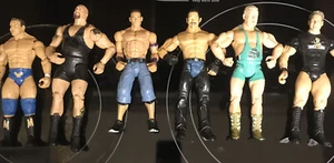 Lot Of 6 WWE WWF Wrestling Figures, Big Show, Jimmy Wang Yang, Dave Finlay, Cena - Picture 1 of 6