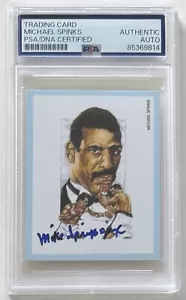 MICHAEL SPINKS SIGNIERT 1991 VICTORIA GALLERY LONDON #17 VON 20 PSA DNA AUTO - Bild 1 von 3