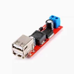 Qualität Dual USB Ausgang DC-DC Step Down Power Modul 9 V/12 V/24 V/36 V bis 5 V USB 3A - Bild 1 von 4