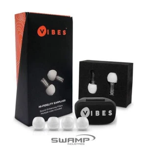 Vibes Hi-Fidelity Earplugs for Musicians and Music Lovers Durable Reusable - Foto 1 di 8
