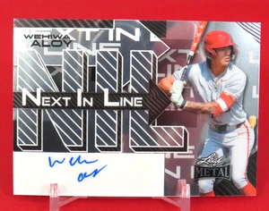 Wehiwa Aloy AUTO /49 Next in Line 2025 Leaf Metal Baseball - Bild 1 von 2