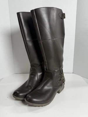 Botas de Equitação Clarks Femininas Tamanho 7.5 Marrom - Imagem 1 de 4