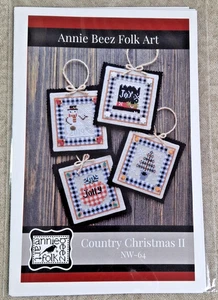 Annie Beez Folk Art Country Christmas #2 Counted Cross Stitch Chart #NW-64, PG - Picture 1 of 3