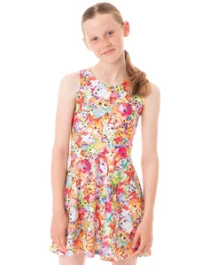 Shopkins Pink Short Sleeve Skater Dress Girls - Picture 1 of 8