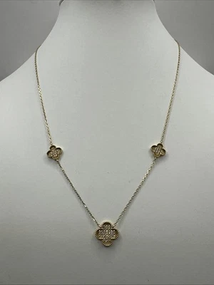 Rachel Zoe 14K Gold Plated Sterling Silver Cubic Zirconia CZ Choker Necklace - Image 1 of 4