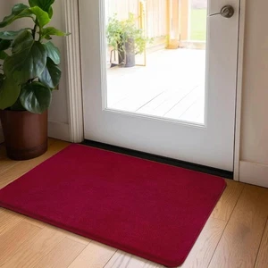 HOMORE 2x3 Eingangsteppich, klein 2&apos; x 3&apos; (rechteckig), burgund  - Bild 1 von 7