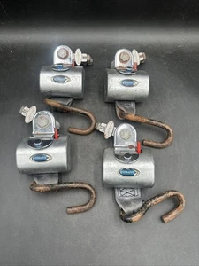 Qstraint Wheelchair Retractable Tie Downs Securement L Track Set Of 4 - Picture 1 of 14
