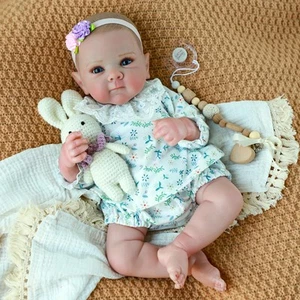 Realistic Reborn Baby Dolls, 20 Inch Lifelike Newborn Silicone Baby Girl Doll... - Picture 1 of 9