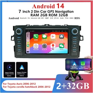 7'' Stereo Radio GPS Navi For Toyota Auris 2006-2012 Corolla Hatchback 2006-2012 - Picture 1 of 23