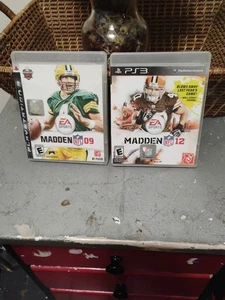 Madden NFL 12 & Madden NFL 09 Lot  (Sony PlayStation 3, 2008,2011) - Picture 1 of 6