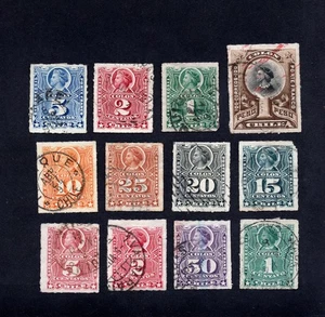 Chile 1878-99 group of stamps Mi#18-21+32-38+40 used CV=12.2$ lot 2 - Picture 1 of 2