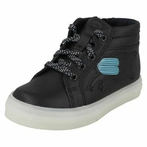 Boys Clarks Casual Bug Detailed Light Up Ankle Boots Flare Fox T - Picture 1 of 10