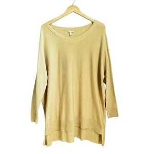 Eileen Fisher XL Sweater Organic Cotton Butter Yellow Oversized Lightweight  - Picture 1 of 8
